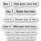 Sticker Messages texte (Devant)