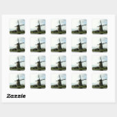 Sticker Met Afbeelding van Nederlandse Windmolen (Vel)