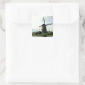 Sticker Met Afbeelding van Nederlandse Windmolen (Tas)