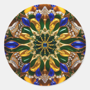 Sticker met Brazilië Kleuren Ontwerp