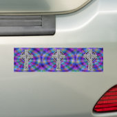 sticker met celdwarsgolfbumper (Op auto)