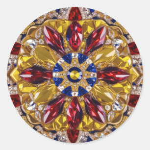 Sticker met Colombia Kleuren Ontwerp