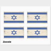 Sticker met Cool Distress Israel Flag (Vel)