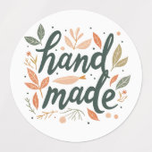 Sticker "met de hand gemaakt" (Design 1)