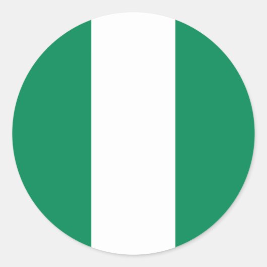 Sticker met de Nigeriaanse vlag (Voorkant)