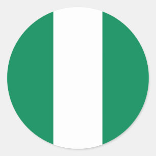 Sticker met de Nigeriaanse vlag