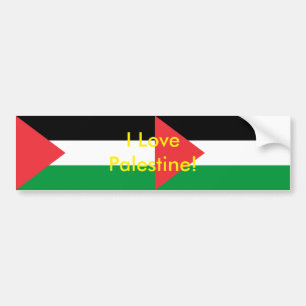 Sticker met de Palestijnse vlag