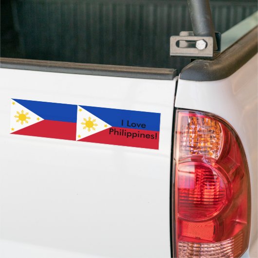 Sticker met de vlag van de Filipijnen (Op Truck)