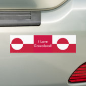 Sticker met de vlag van Groenland (Op auto)
