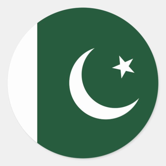Sticker met de vlag van Pakistan (Voorkant)