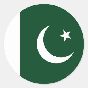 Sticker met de vlag van Pakistan