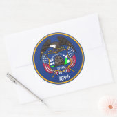 Sticker met de vlag van Utah. (Envelop)