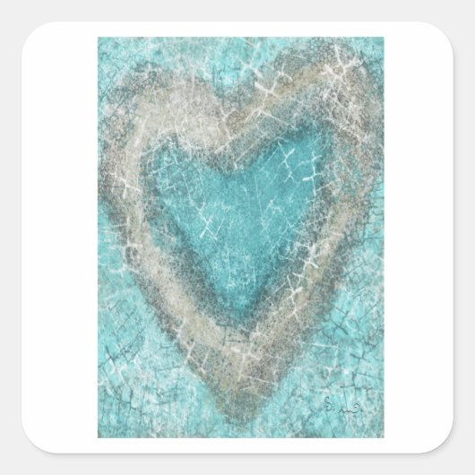 Sticker met een koel hart (Voorkant)