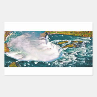 Sticker met een luchtschot van Niagara Herfsten
