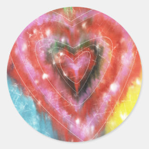 Sticker met een mooi hart