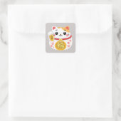 Sticker met gelukskat Maneki Neko (Tas)