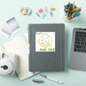 Sticker met golfthema "Let's Par-t-shirt" (iPad Cover)