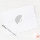 Sticker met grijze cirkel (Envelop)