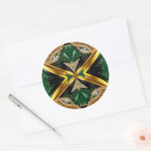 Sticker met Jamaicaanse kleuren Design (Envelop)
