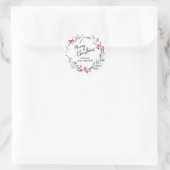 Sticker met kerstblauw (Tas)