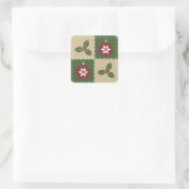 Sticker met kerstquilt (Tas)