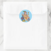 Sticker met kind Ganesha (Tas)