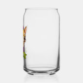 Sticker met pittige Chihuahua Blikvorm Glas (Links)