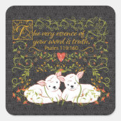 Sticker met Psalm 119:160 (Voorkant)