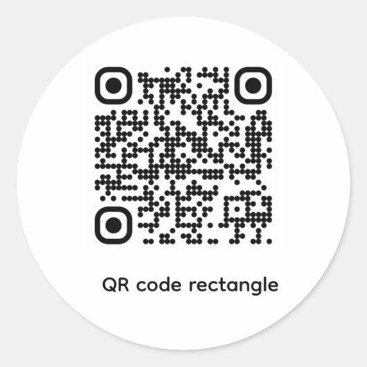 Sticker met QR-code test (Voorkant)