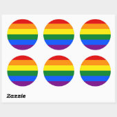 Sticker met Regenboog LGBT Flag (Vel)