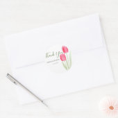 sticker met rode tulpenbloem (Envelop)