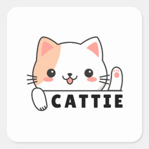 Sticker met Stoute Kattenliefhebber kattenmoeder