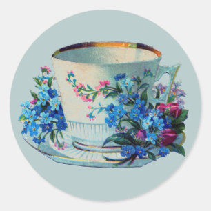 STICKER MET TEACUP VAN SEAL ENVELOPE