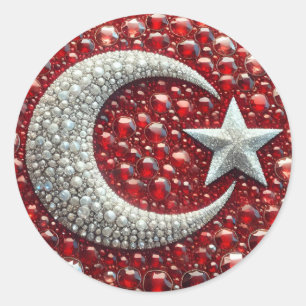 Sticker met Turks Kleuren Design