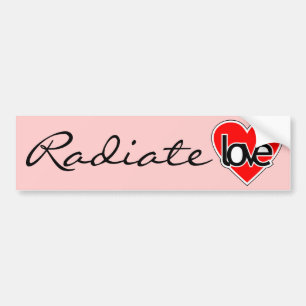 Sticker met uitstraling van liefde