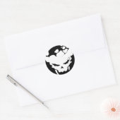 Sticker met versplinterde schedel (Envelop)