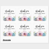 Sticker met vetplant bedankt (Vel)