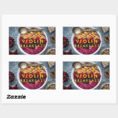 Sticker met Viool Ontbijt logo (Vel)