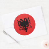 Sticker met vlag van Albanië (Envelop)