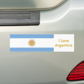 Sticker met vlag van Argentinië (Op auto)