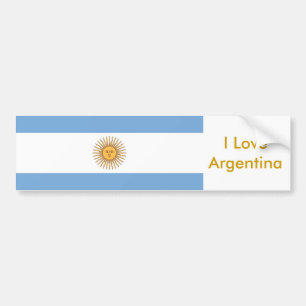 Sticker met vlag van Argentinië