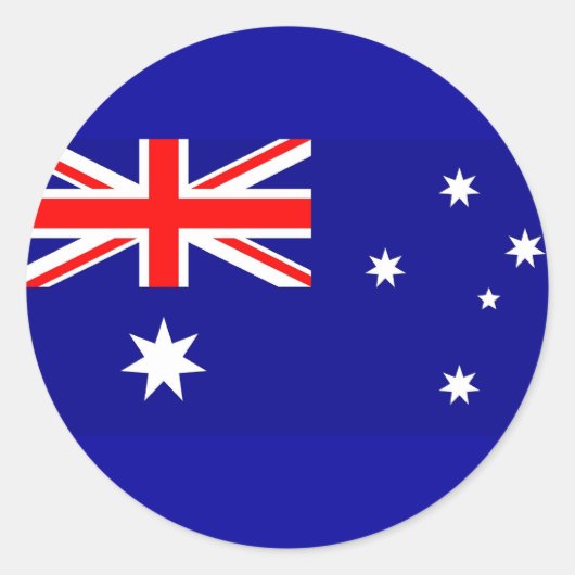 Sticker met vlag van Australië (Voorkant)