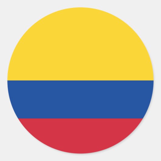 Sticker met vlag van Colombia (Voorkant)