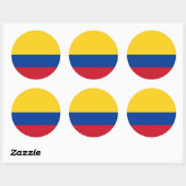 Sticker met vlag van Colombia (Vel)