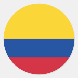 Sticker met vlag van Colombia