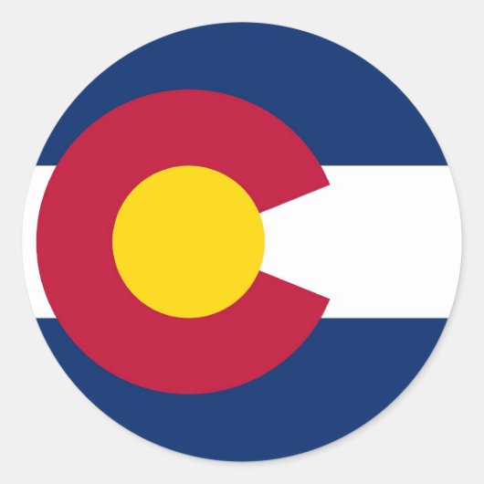 Sticker met vlag van Colorado (Voorkant)