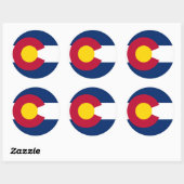 Sticker met vlag van Colorado (Vel)