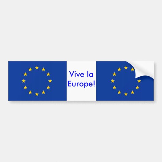 Sticker met vlag van de Europese Unie (Voorkant)