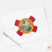 Sticker met vlag van Florida (Envelop)