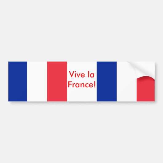 Sticker met vlag van Frankrijk (Voorkant)